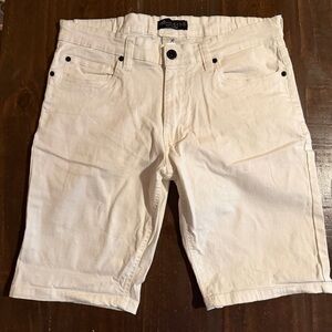 Marc Ecko UniSex White Denim Shorts Size 36